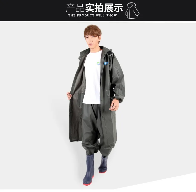 

Outdoor Long Raincoat Women Waterproof Hiking Portable Reusable Adult Hooded Raincoat Travel Regenjacke Household Items DA60YY