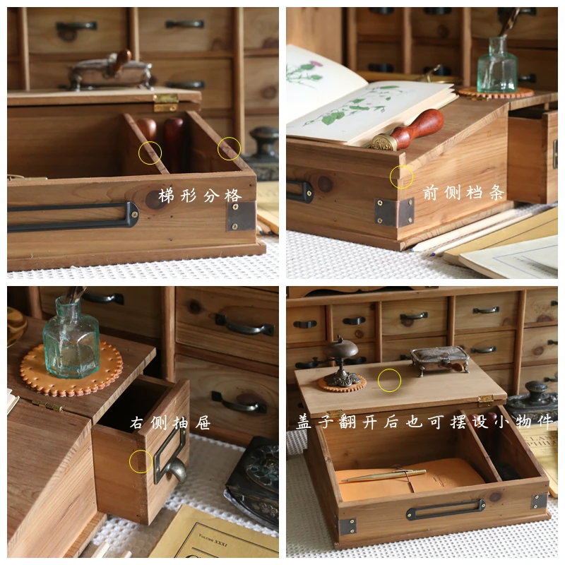 

Home Laptop Computer Increased Rack Office Desk Hand Account Desk Clamshell Dustproof Stationery Storage Box