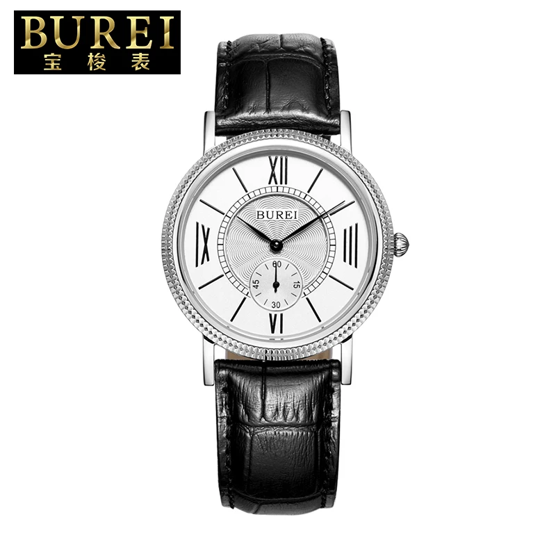 BUREI 3015 Switzerland RONDA 1064 наручные часы для женщин люксовый бренд ретро пара кварцевых