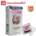 Латексные презервативы Elasun для мужчин, большие масляные презервативы из натурального латекса для контрацепции, 100 шт.упак. Ультратонкий презерватив, выгодное предложение