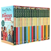 21pcsset enid blyton the famous five library children english picture book detective stories adventures after class libros
