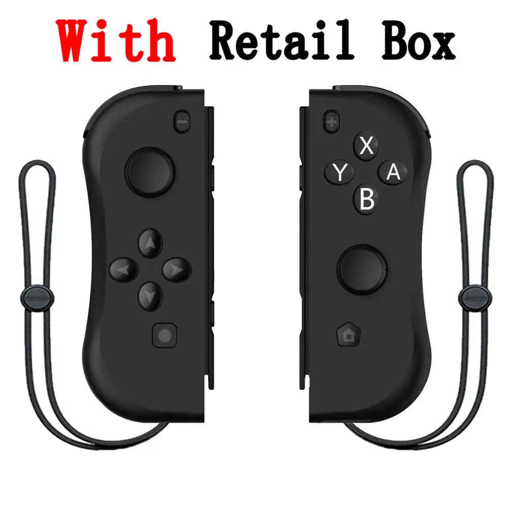 Black With Box Управление Bluetooth Джойстик для Joycon Joy Con геймпад Nitendo nintendo Zend переключатель управление Лер триггер джойстик игровая консольная панель - Цвет: Black With Box