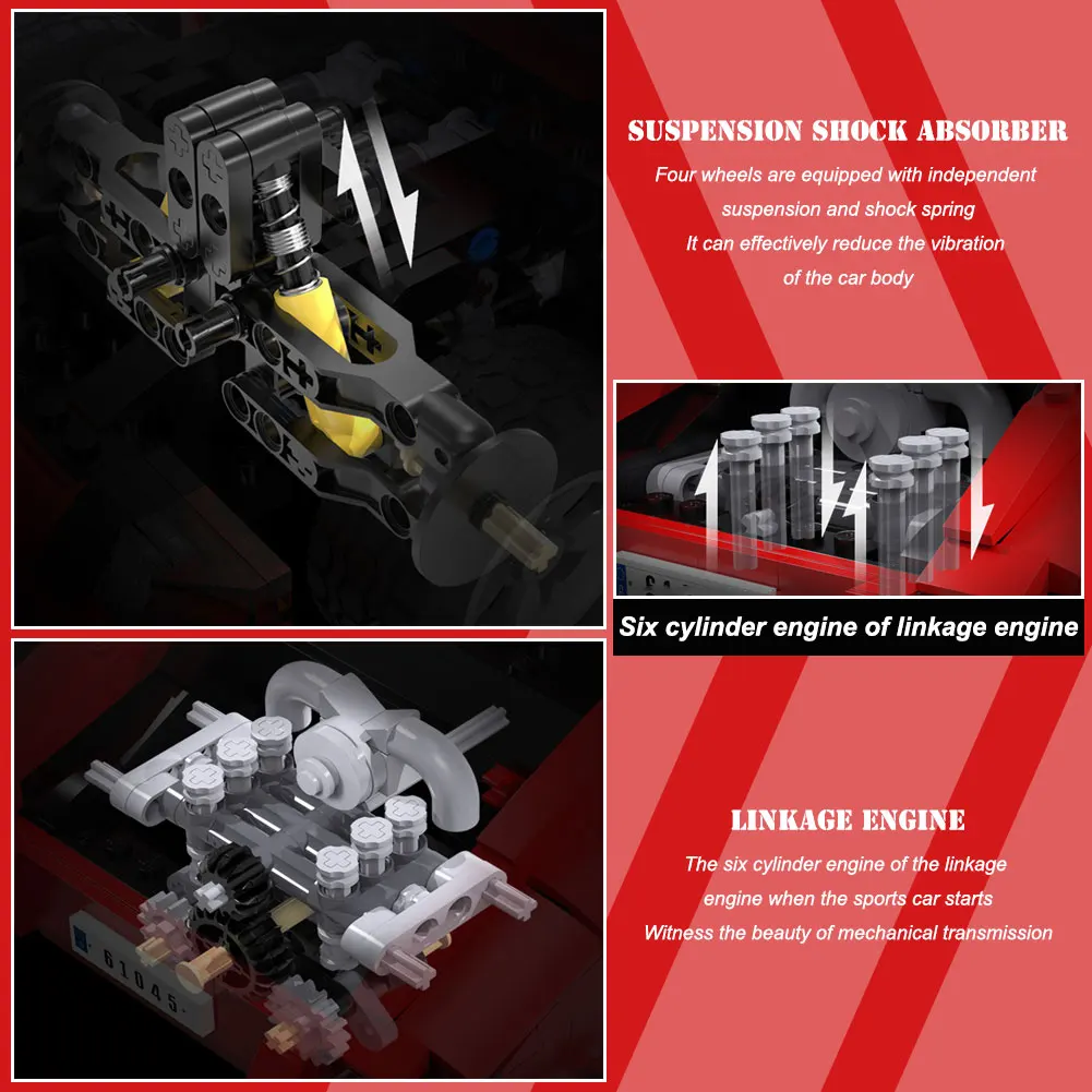 

BZDA High-Tech Rc Car Model Building Blocks City Electric Remote Control Car Toy Bricks Toys For Children Boys 1429 pcs