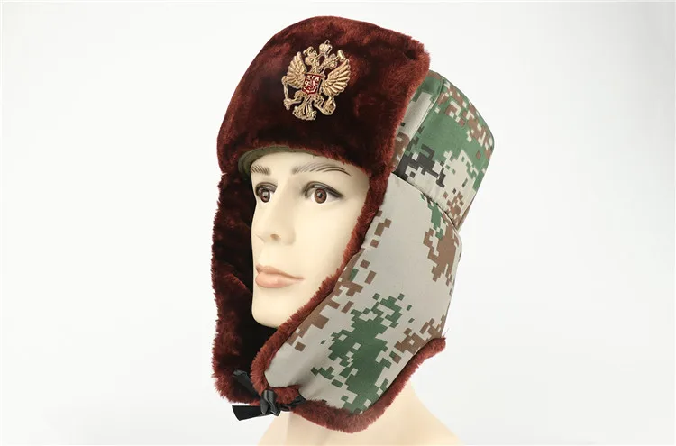 WZCX, советские военные значки, пилот, охотник, шапка, сохраняющая тепло, защита от холода, утолщенная ушанка, ушанка, снежные шапки