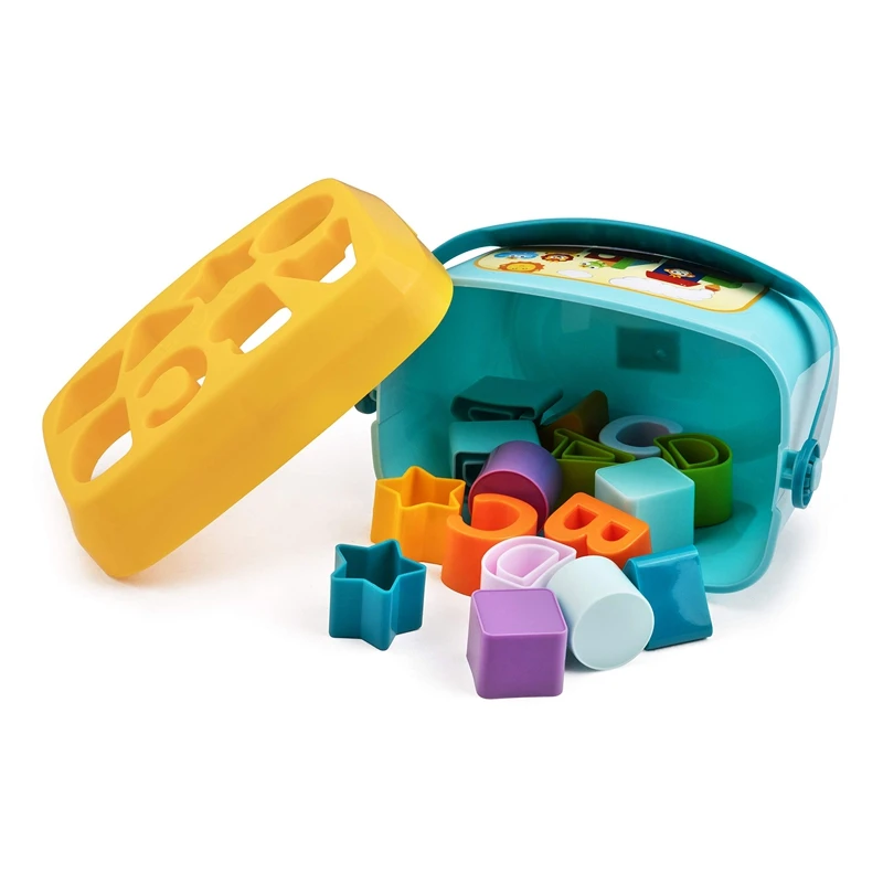 

Shape Sorter Baby and Toddler Toy ABC and Shape Pieces Sorting Matching Game Developmental Toy for Children 18 Months+