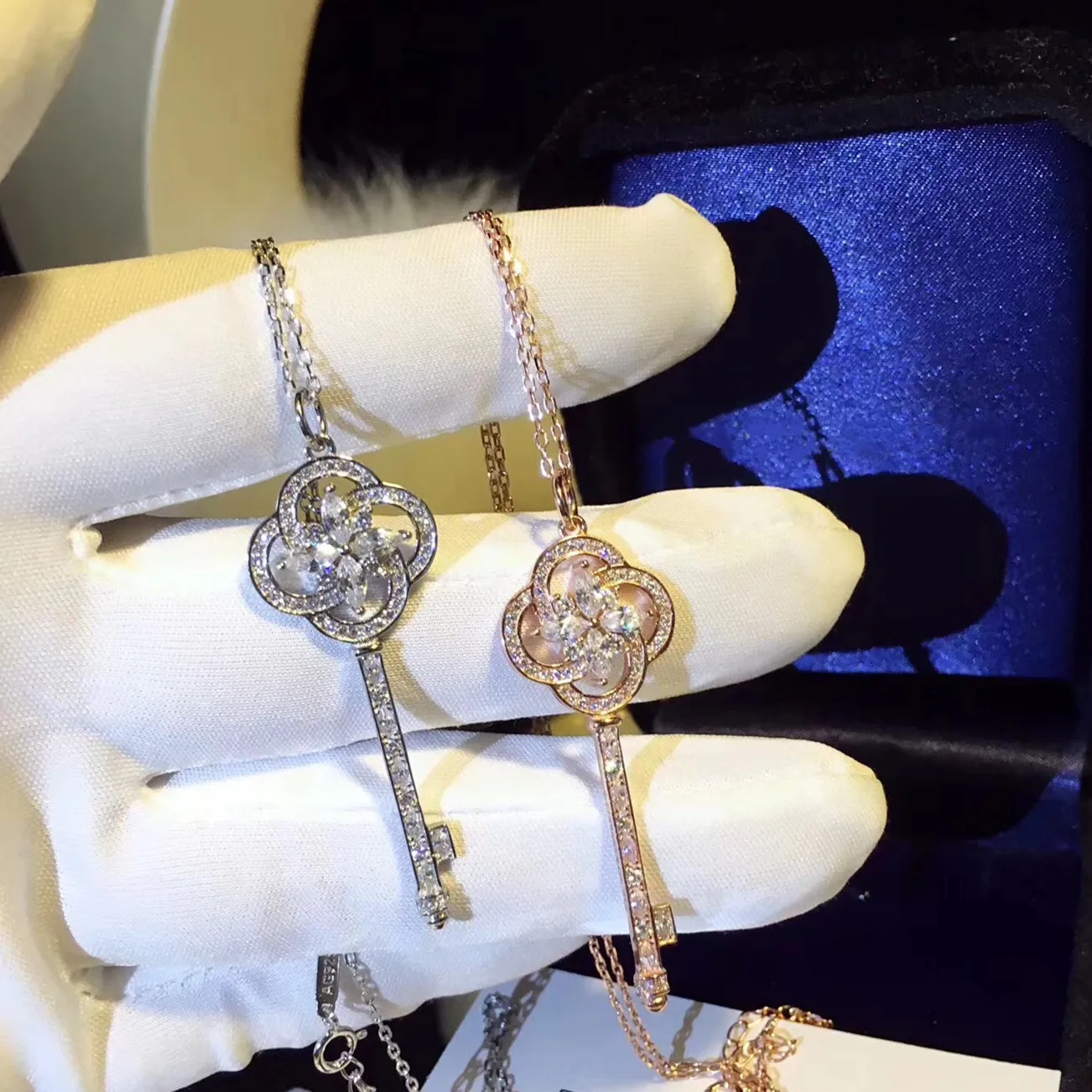 TSHOU05 женские TIFF 925 стерлингового серебра ветряные мельницы ключ ожерелье для