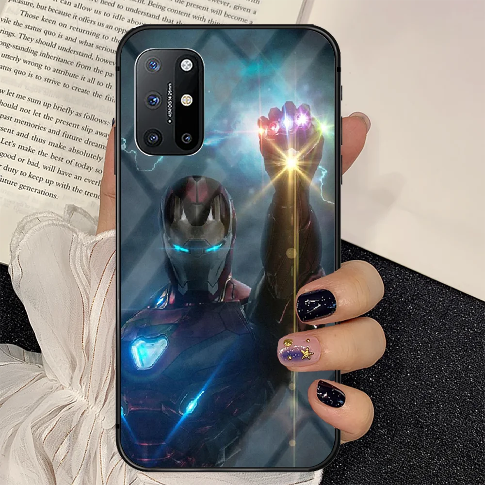 

Hero Man Iron Phone Tempered Glass Case Cover For Oneplus 5 6 7 8 9 Nord T Pro Cell Tpu 3D