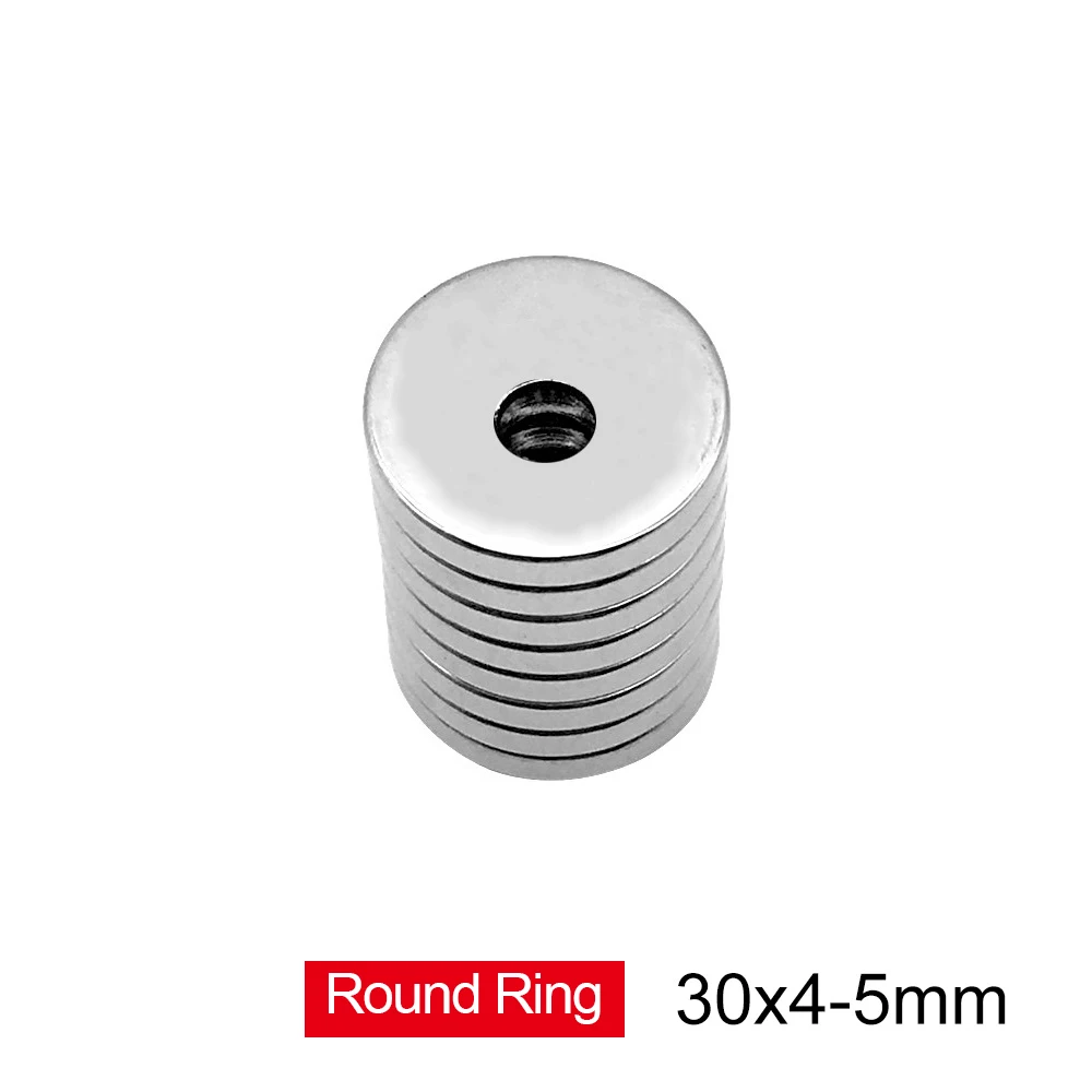 2 ~ 20 шт. 30x4-5 кольцевые магнитные диски 30x4 мм отверстие 5 мм редкоземельные магниты 30x4-5 мм круглые самодельные магниты 30*4-5 N35