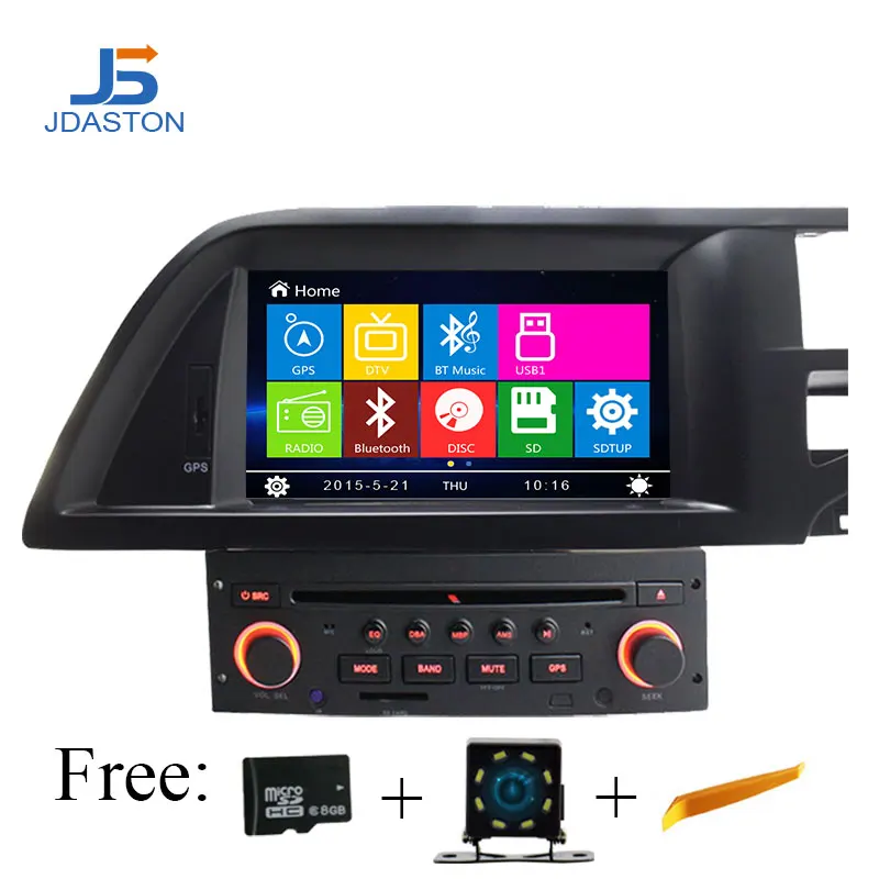 Автомобильный DVD-плеер Jaston 1 Din для Citroen C5 2005-2012 GPS-навигация мультимедийный