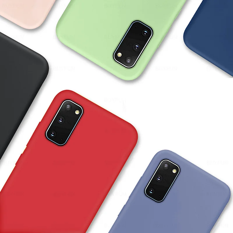 Фото Мягкий чехол из жидкого силикона для SAMSUNG GALAXY S20 FE 5G, ударопрочный чехол из ТПУ серии 6,5 