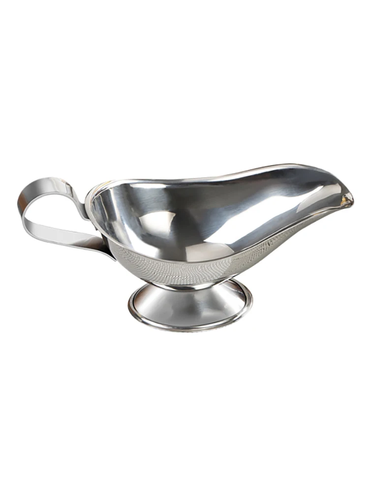 

Stainless Steel Sauce Boat Western Food/Steak Sauce Cup Teppanyaki Sauce Boat Black Pepper Tomato Sauce Spoon Seasoning Jug