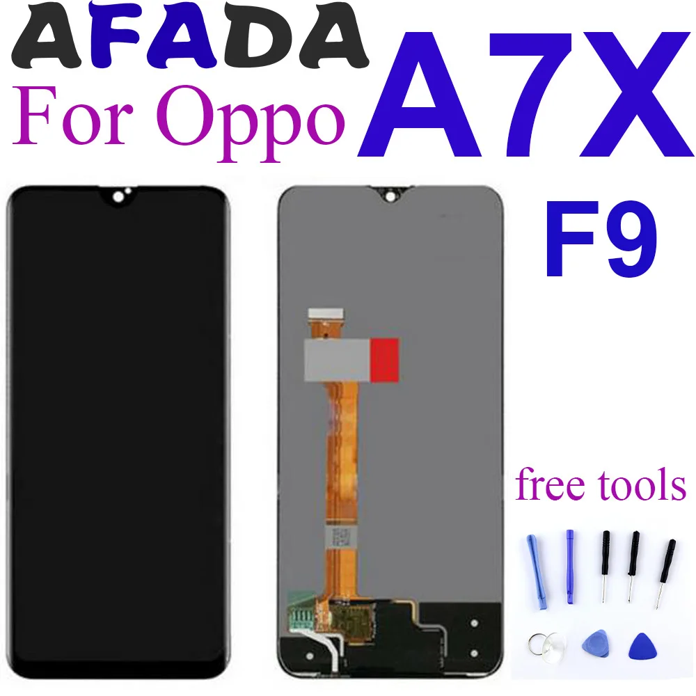 ЖК-дисплей 6,3 дюйма для OPPO A7X F9, детали для замены ЖК-дисплея для OPPO A7X