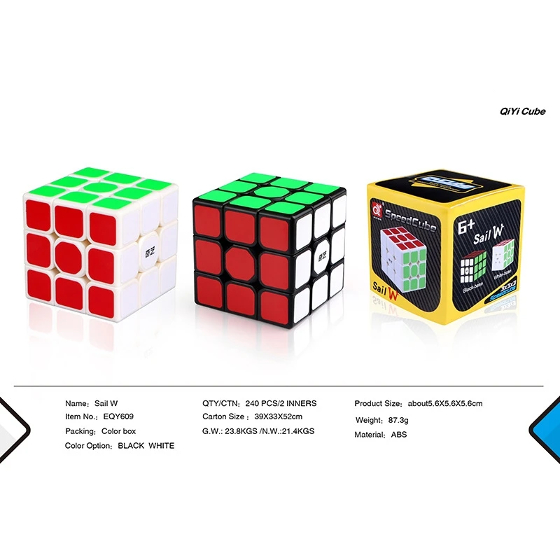 QIYI куб 3x3x3 кубик рубика 5,6 см углеродного волокна Стикеры Профессиональный Скорость головоломка магический кубики дети Cube 3x3x3 подарок мини-куб