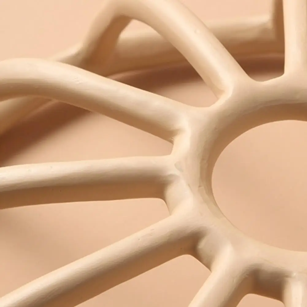 

Nordic Resin Hollow Fruit Tray Home Living Room Desktop Plate Snack Bowl Crafts