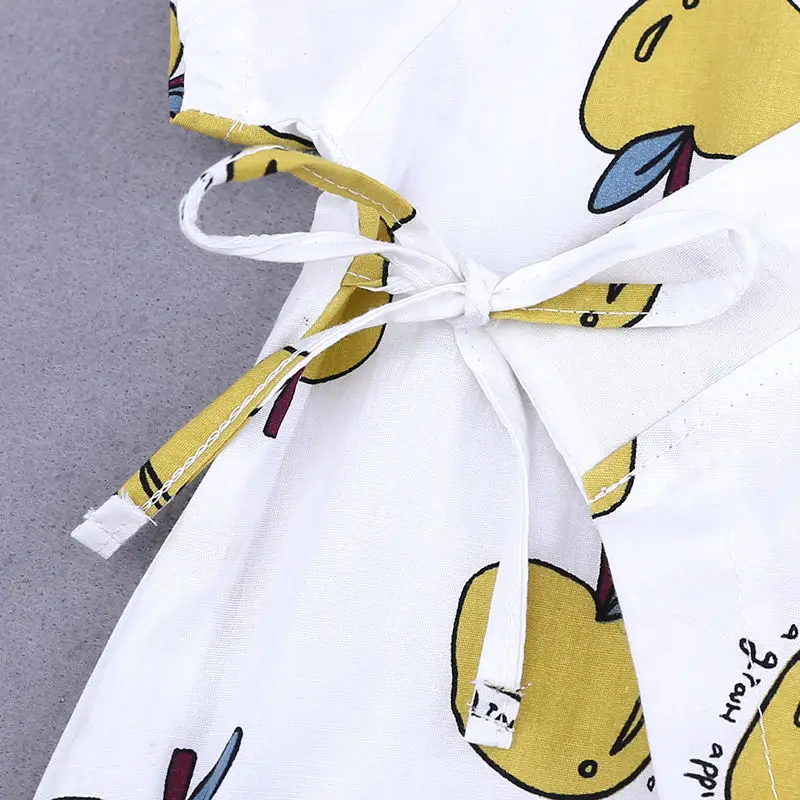 2020 летние детские комбинезоны для новорожденных с фруктовым принтом комбинезон