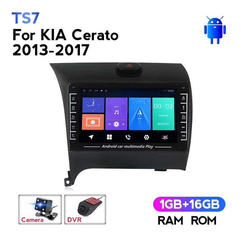 MEKEDE 2 din1280 * 720 IPS экран система Android для KIA cerato 2013 2017 Автомобильная Мультимедийная