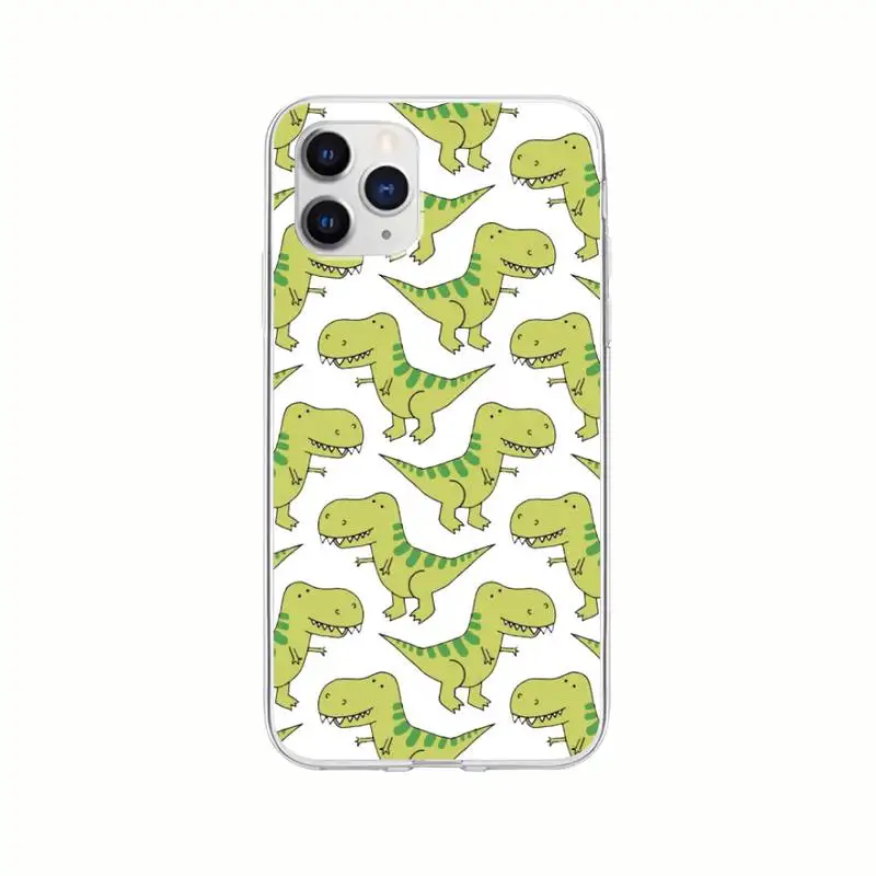 

Vintage Cute Cartoon Dinosaur Transparent Cell Phone Cover Clear Case For Huawei P20 P40 Lite P30 Pro P Smart 2019 Nova 3e 6 Se