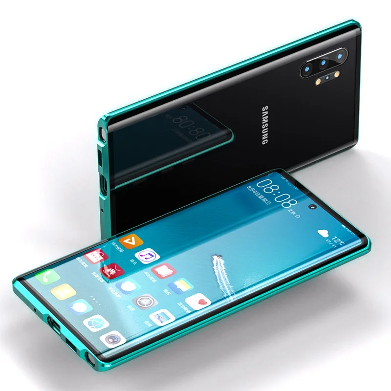 360 полностью Магнитный адсорбционный чехол для Samsung Galaxy Note 10 Lite металлический из