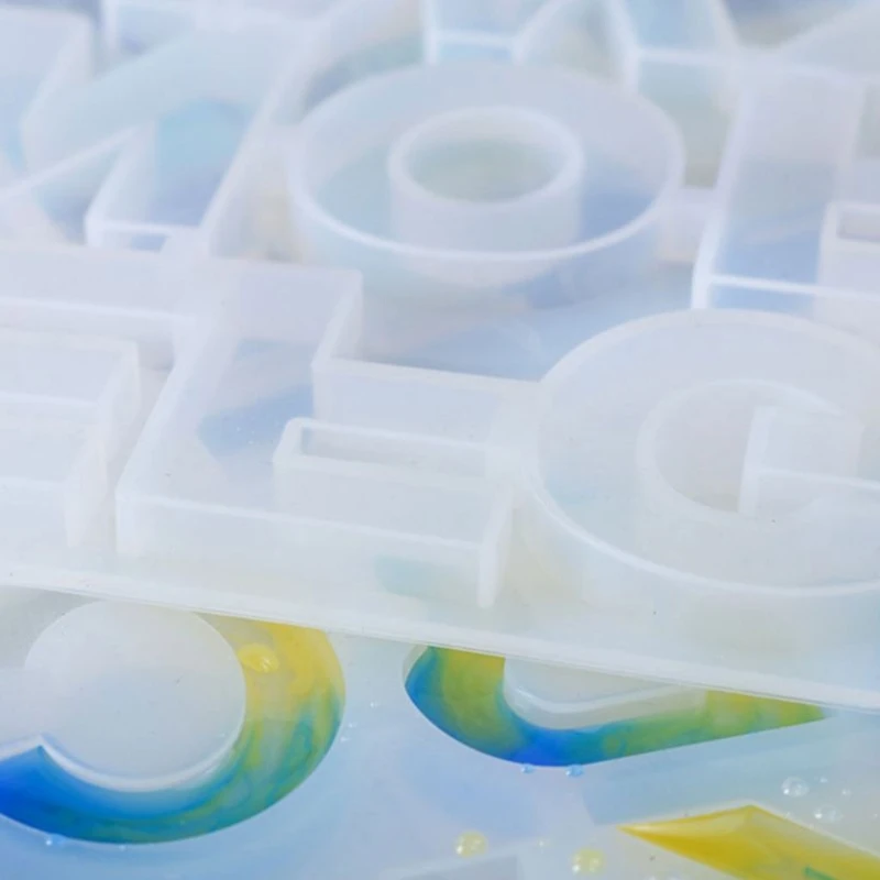 

1 Set Crystal Epoxy Resin Mold Alphabet Letter Number Pendants Casting Silicone Mould DIY Crafts Jewelry Keychain Making Tools