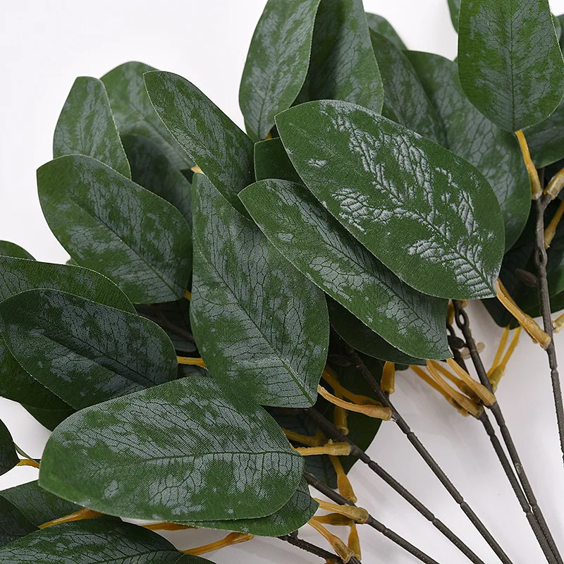 

3pcs Artificial Eucalyptus Leaves Stems Eucalipto Branches Artificial Plants DIY Floral Bouquets Wedding Holiday Greenery Decor