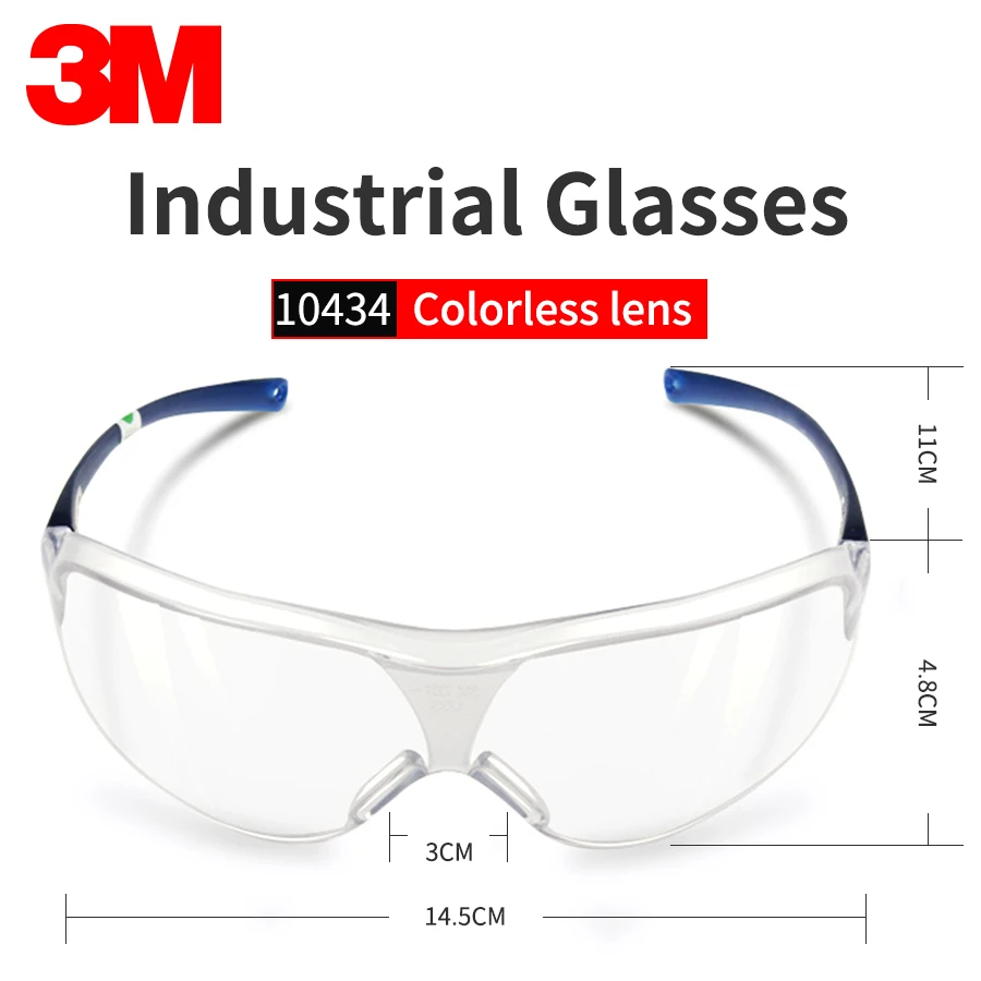 3M 10434 защитные очки против ветра песка тумана ударопрочные пыленепроницаемые