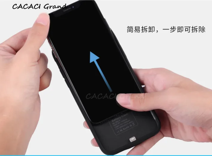 Ультра тонкий умный аккумулятор чехол Зарядное устройство для iPhone XR XS аккумулятор Max чехол Внешняя резервная копия зарядного банка зарядный чехол для iPhone X XS