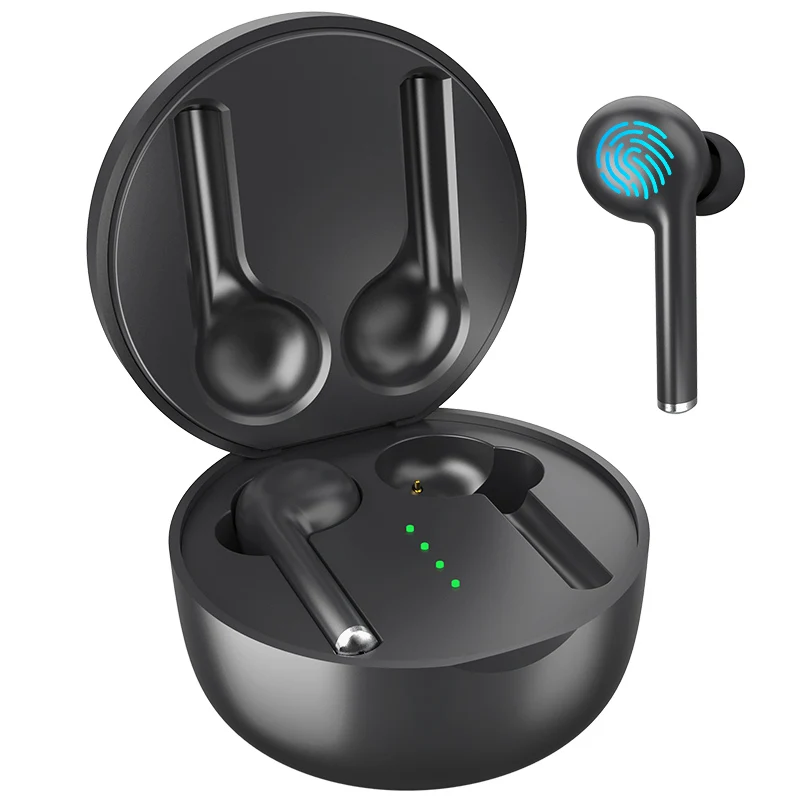 

wireless earphones bluetooth 5.0 HIFI earbuds bass stereo headset auto connecting waterproof touch control noise reduction