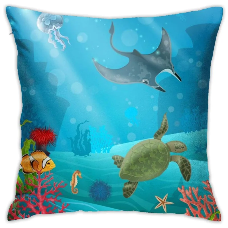 

Pillowcase Cotton polyester cushion cover Pillowcase Sofa Home Decor 18 inches x 18 inches (45 x 45 cm)