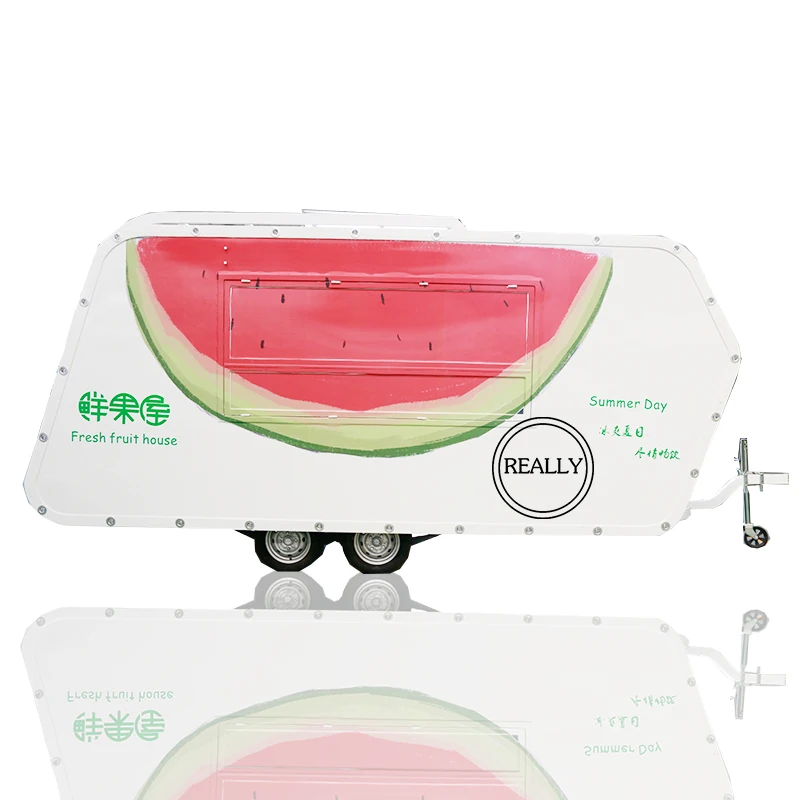 Мобильная уличная машина для еды закуска прицеп холодных напитков тележка