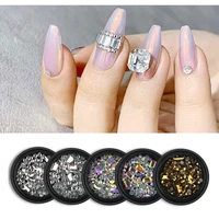 1box nail rhinestone flat ab flame crystal rose gold row diamond shiny glass diamond 3d nail art decoration charm set