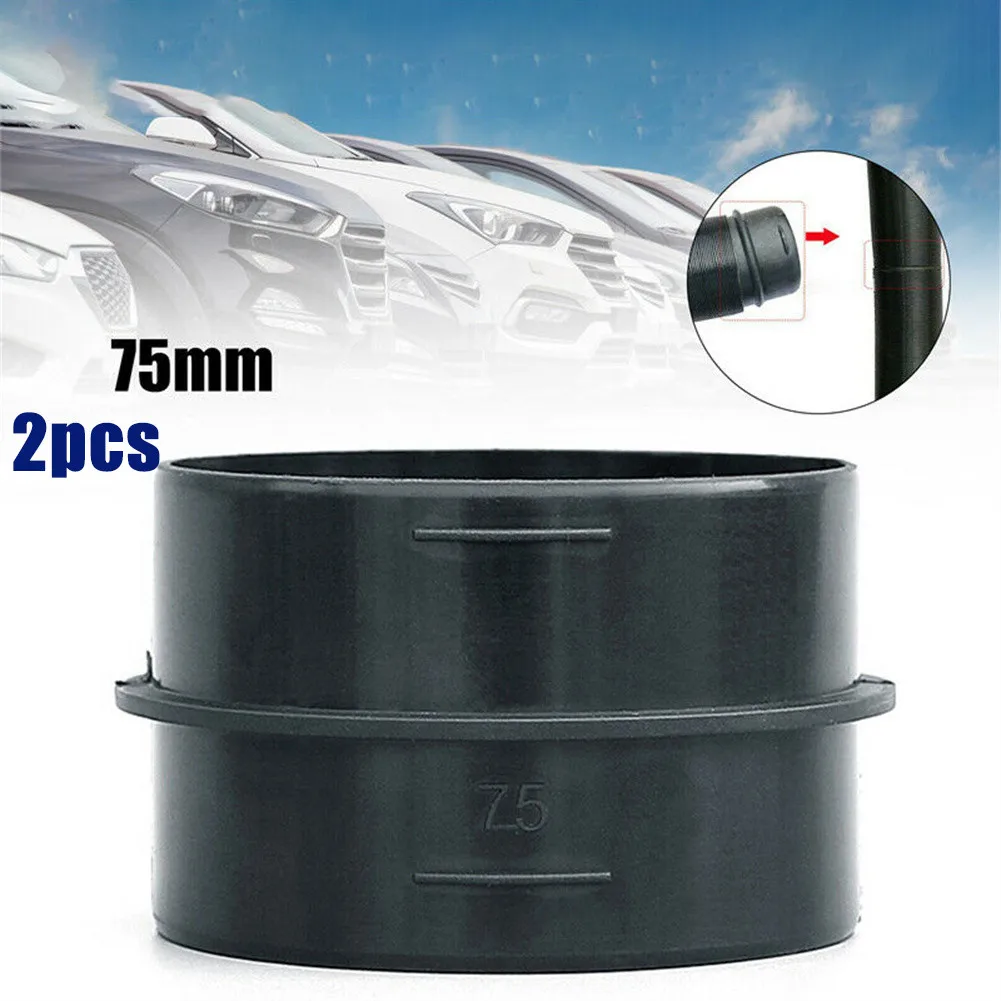 

2pcs Car Accessories 75mm Duct Joiner Connector Pipe Plastic For Eberspacher For Webasto Diesel Heater Parts