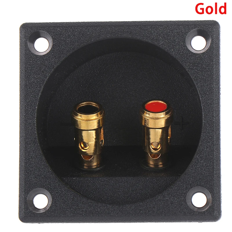 Gold Динамик терминал чашки круглый пружинный Кубок сабвуфер штекер автомобиля стерео терминал разъем сабвуферы коробки - Цвет: Gold