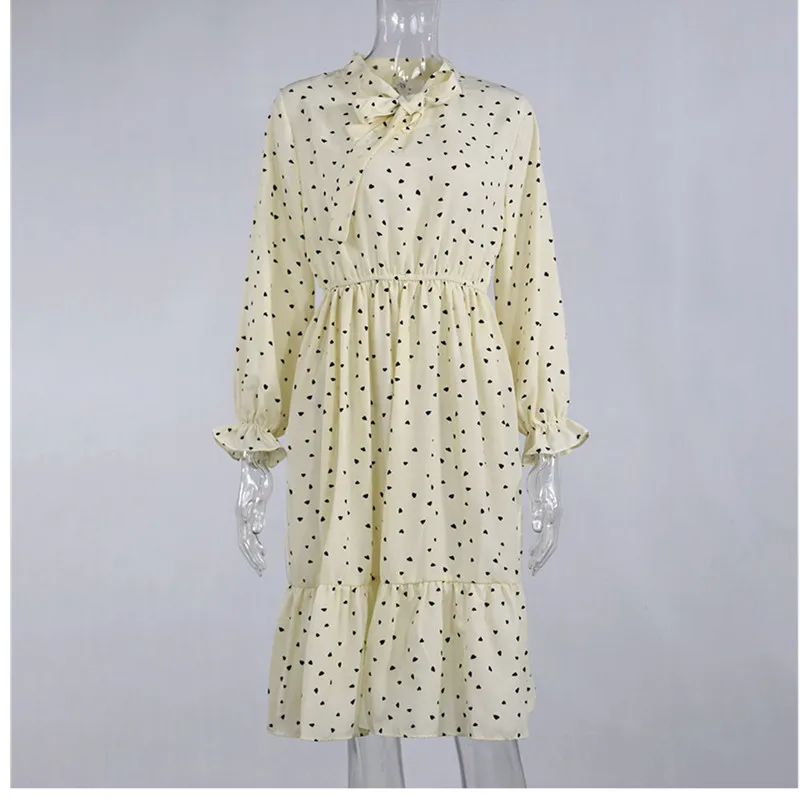 Женское платье Oufisun в Корейском стиле элегантное женское шифоновое с длинным