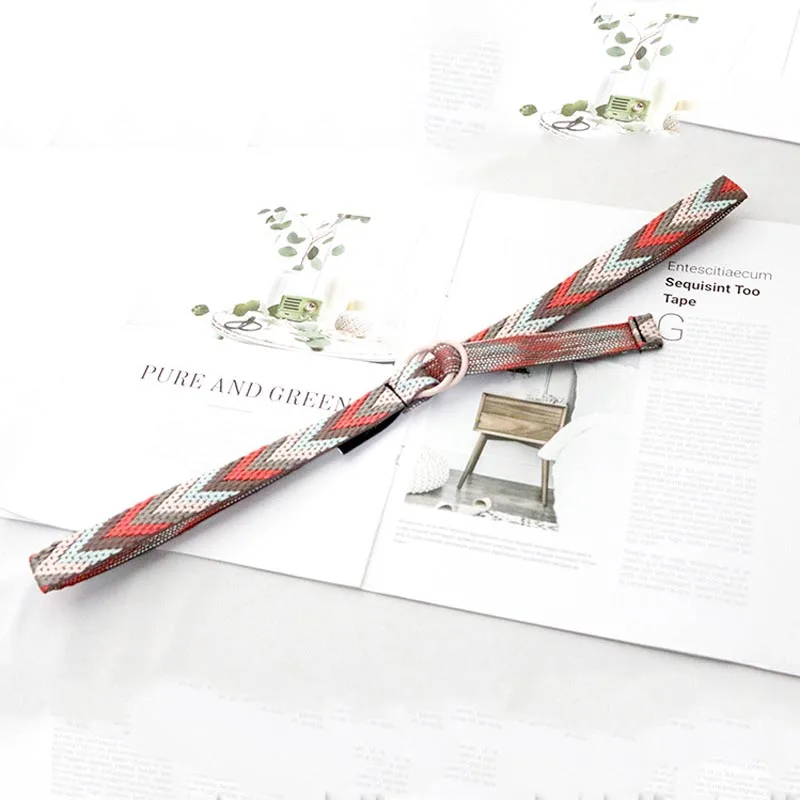 Женский ремень с двумя кольцами и пряжкой модный разноцветный декоративный в