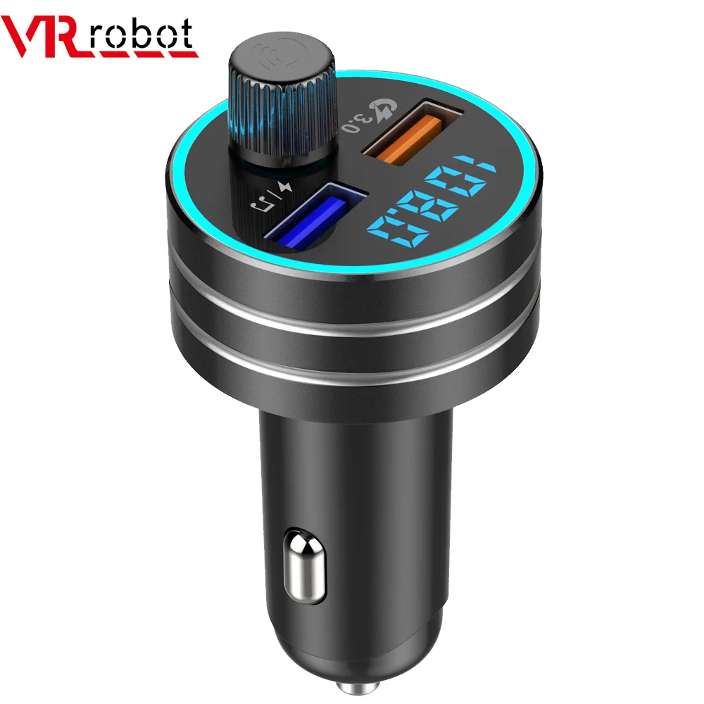 Автомобильный FM трансмиттер VR модулятор Bluetooth 5 0 автомобильный аудио mp3 плеер