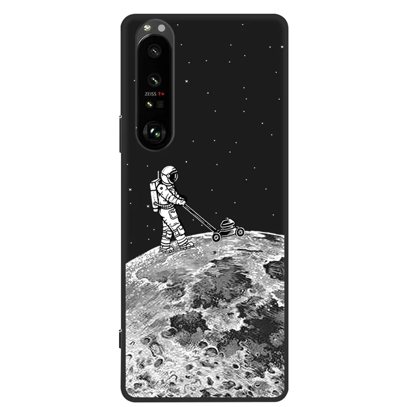 Фото Черный силиконовый чехол для Sony Xperia 1 II 10 III Lite, чехол для телефона Sony Xperia 5 10 II 1 III L3 L4, задние чехлы №4