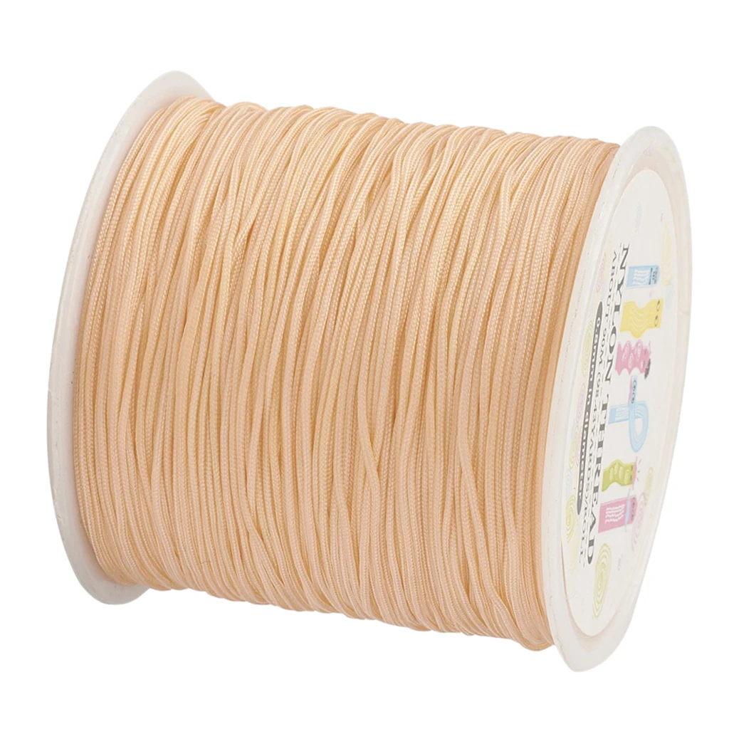 

98 Yards Macrame Cord Braided String Beading Thread 0.8mm for Chic Bracelets