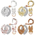 Новинка 2021, набор хлопковых нагрудников для детской соски-пустышки с цепочкой, детский Прорезыватель для зубов, слюнявчик для новорожденных, одежда для кормления младенцев, набор аксессуаров