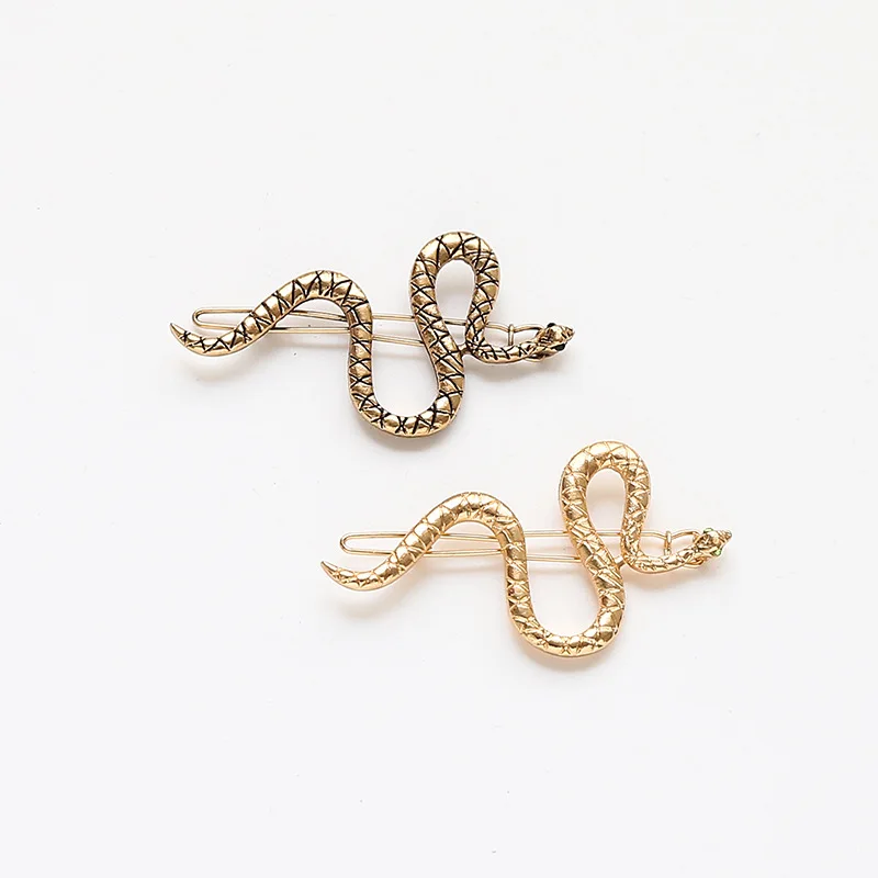 Женские заколки для волос в стиле панк золотистые металлические | Красота и