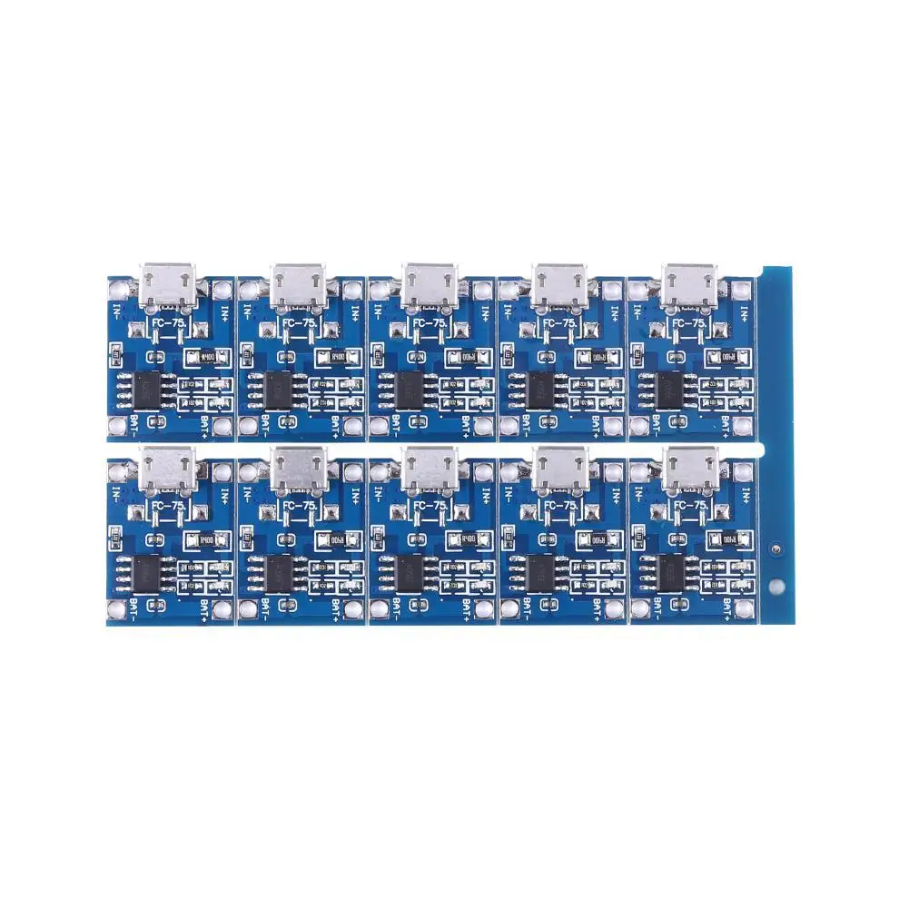 

10Pcs 5V Mini MICRO USB 1A TP4056 Lithium Battery Module Li ion Batteries Charging Charger Board Module Support Dropshipping