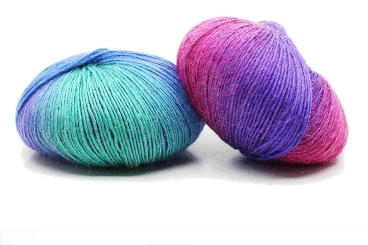 Детские вязаные красочные детские шерстяные пряжи мягкие крючки для вязания