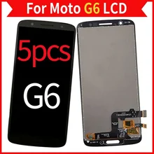5Pcs/Lot For Moto G6 LCD Screen Display With Touch Digitizer Assembly XT1925 Mobile Phone Parts