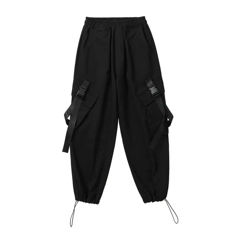 Уличная мода однотонные мужские брюки для бега хип хоп женские повседневные