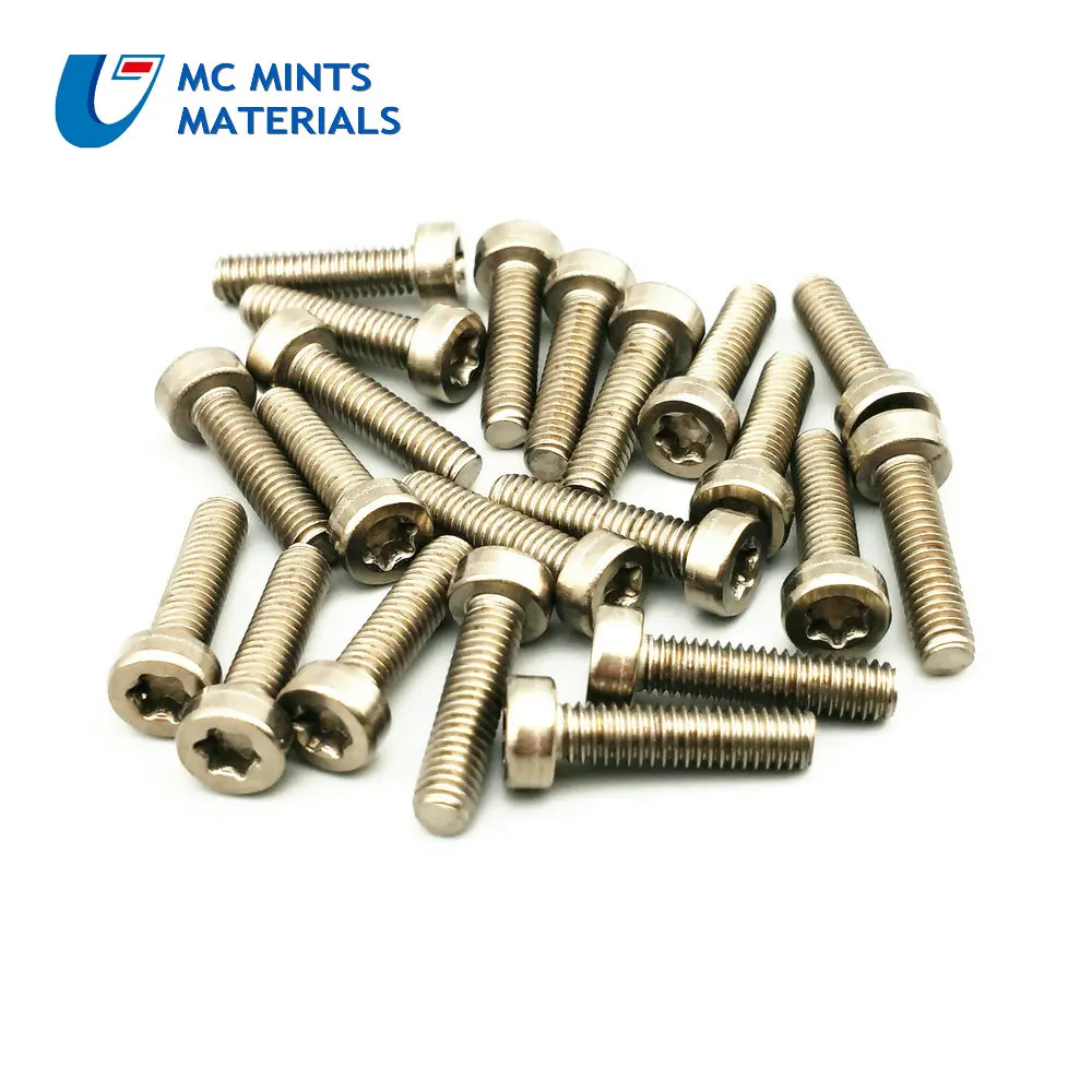 M4 x6 8 10 12 14 20 мм Ti Болт титановый болт колонна Torx головка Ti цвет не полированный класс 2 титановый винт Ti крепеж