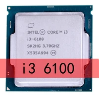 intel core i3 6100 3 7ghz 3m cache dual core 51w cpu processor sr2hg lga 1151