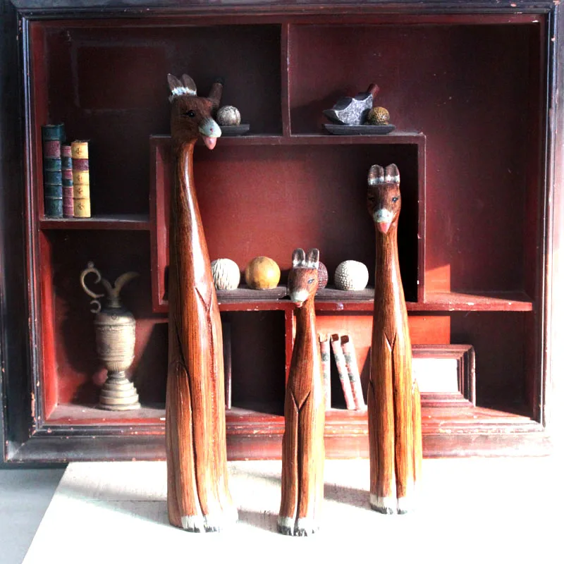 

3 шт., деревянные украшения в виде жирафа