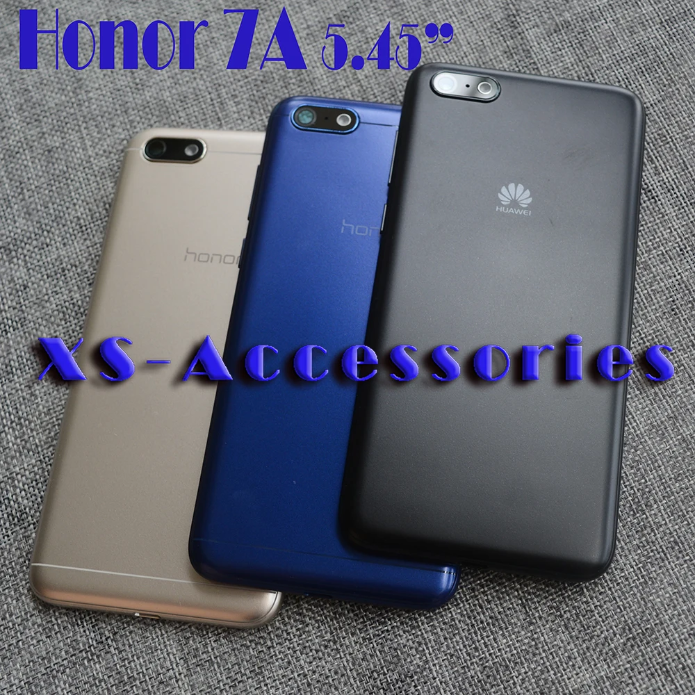 5,4" для huawei Honor 7A задняя крышка батарейного отсека Дверь заднее стекло Корпус чехол с задней камерой стеклянный объектив Россия