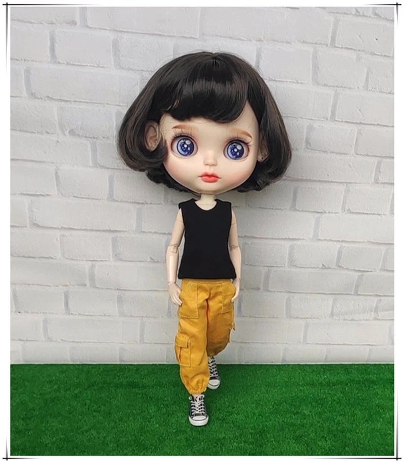 Кукла Blyth одежда комбинезоны брюки сетка футболка пальто для OB24, Licca, Pullip, Barbies, Blyth Брюки Одежда для 1/6 кукла аксессуары