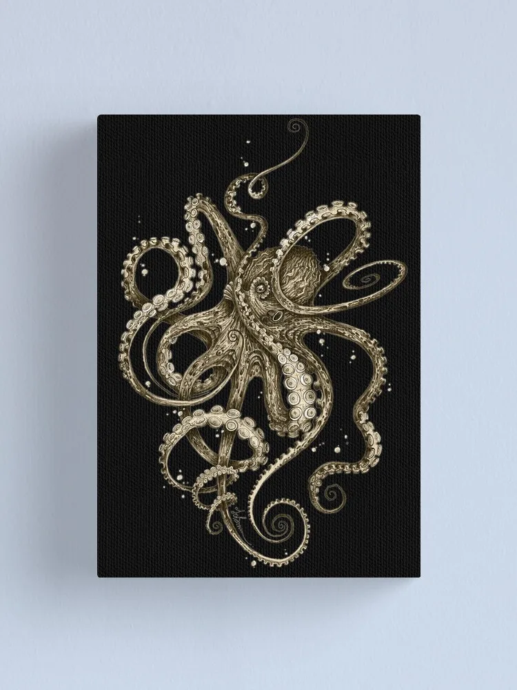 

Wall Art Pictures Canvas Octopus Animal Underwater Posters Home Decoration Modular Paintings HD Printed No Framed For Bedroom