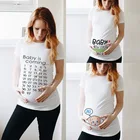 Женская футболка, мягкие топы, Повседневная футболка с коротким рукавом для беременных, одежда для будущих мам, летние рубашки для беременных